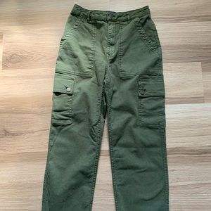 Green Hollister Cargo Pants